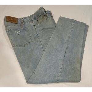 Vintage GUESS Georges Marciano Jeans Mens Blue Acid Wash Denim 80s 90s 36X30